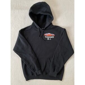 Bowery Mens Medium Hoodie Black Tokyo JDM Car Graphic Go Faster In Control‎
